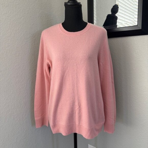 APT 9 Cashmere Crew Neck Sweater Pink Large - Picture 2 of 10